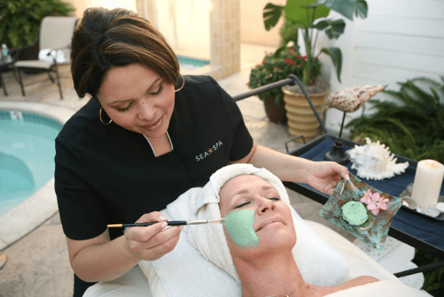 Women at a spa